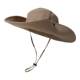 Pull back large brim western cowboy hat summer sun protection