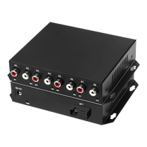 Akas 8-way audio optical transceiver bidirectional voice talkback fiber transceiver broadcast grade single fiber SC light mouth pair 20 km remote optical fiber transmitter without cacophony engineering grade