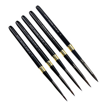 Yizhibi 302 Watercolor Brush Professional Art Painting Student Beginner Travel Brush Portable Pocket Sable Hair Animal Hair Gouache Brush Single Line Brush Round Head Set