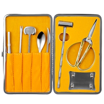 Eight-piece set of crab eating tools crab peeling artifact special crab needle crab claws clips and scissors for removing hairy crabs 2386