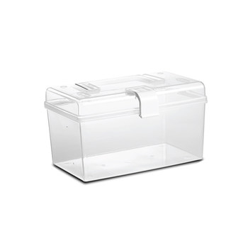 Portable small box plastic storage box with lid tool box