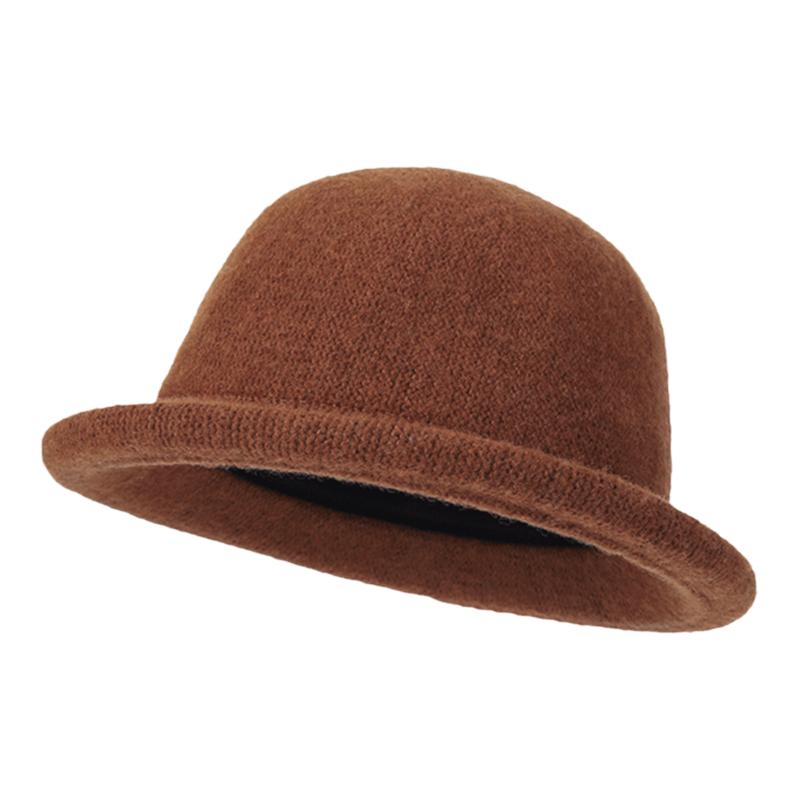 Cheese shop curly retro style fisherman hat for women
