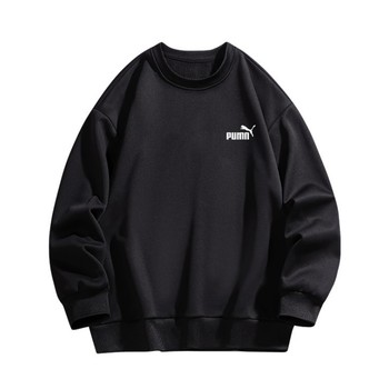 2025 autumn and winter new pure cotton knitted sweatshirt t-shirt