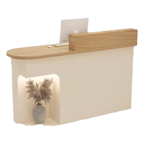 Clothing store cashier modern minimalist bar Internet celebrity trendy store small front desk with lights beauty salon reception desk counter