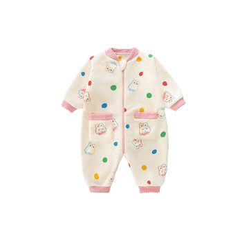 Children's thickened warm coral velvet anti-kicking quilt for winter