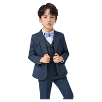 Luo Meng boys suit British style spring and autumn flower girl dress host speech handsome piano performance suit