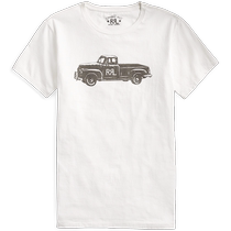 RRL Mens Classic Truck Graphic T-Shirt RL90145