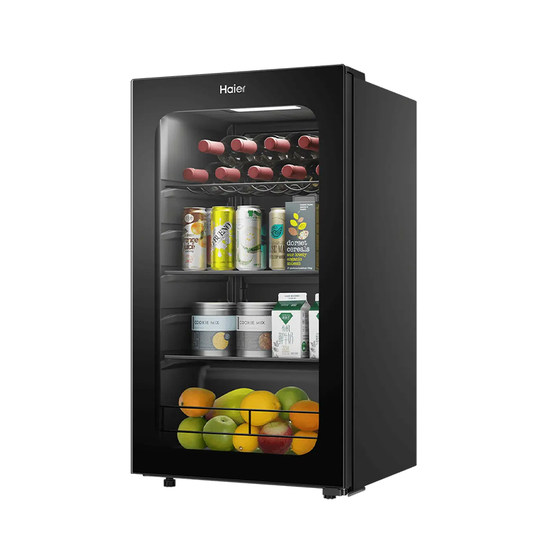 Z海尔嵌入式冰吧家用客厅保鲜柜92/136升展示小型冰箱茶叶冷藏柜