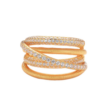 Leidy golden wrap ring s925 silver gold plated