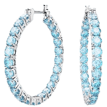Swarovski Matrix large hoop earrings for women light luxury and high-end jewelry accessories