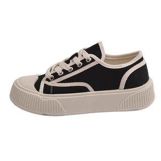 Explosive thick-soled small white canvas sneakers women's spring and autumn ins trend 2023 new niche all-match casual sports shoes