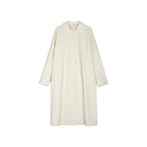 (Same style as Zhou Xun) LESS autumn PU imitation leather windbreaker womens simple loose mid-length coat 2N9912680