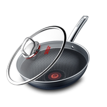 Konbach sixth generation red dot non-stick pan household cooking induction cooker gas stove gas special stainless steel wok