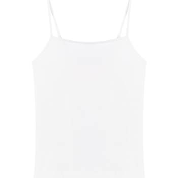 Cotton era women's vest bottoming camisole women's thin shoulder straps with solid color summer bottoming camisole women's
