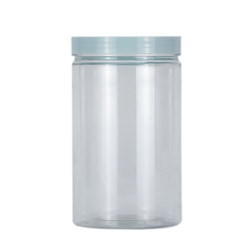 Macaron color PET food sealing pot Plastic transparent bottle kitchen storage box booster tea tea jar