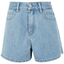 Sancai 2024 Summer New Retro Casual High Waist Straight Jeans Shorts Slim Fashion Hot Pants Loose Women