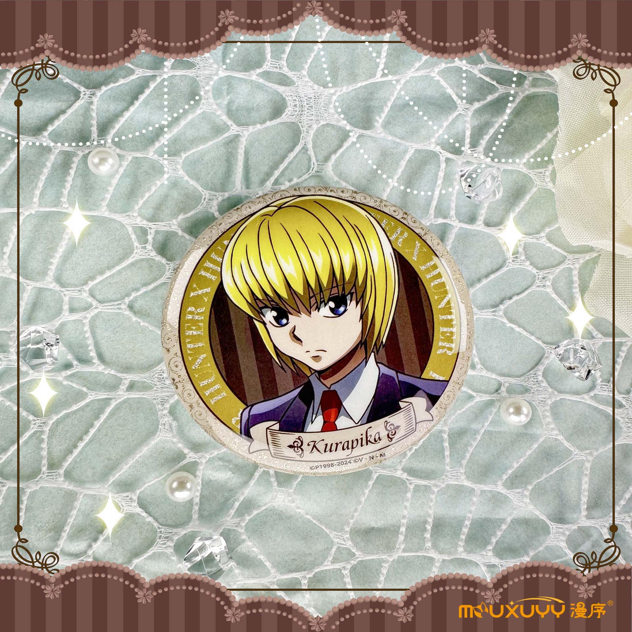 เครื่องหมาย Hunter X Hunter ขนาด 58 มม. จากทางการ - คิลัว, คุโรโกะ, คุราพิกะ, กอน