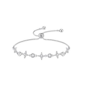 Chow Tai Sang Dc Pure Silver Bracelet Accessory for Women, Light Luxury, High-End, Niche, Exquisite, Elegant, 520 Gift for Girlfriend