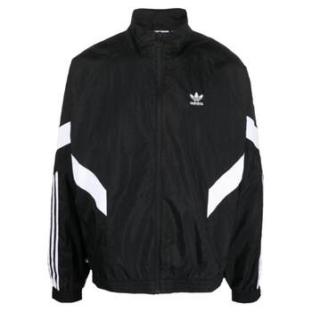 Adidas men and women stand collar woven windbreaker jacket