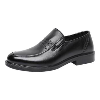 Red dragonfly men's casual business leather shoes dad shoes