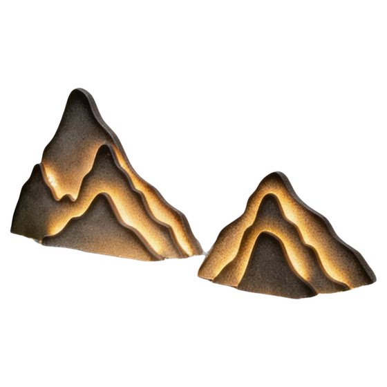 High-end simulated luminous stone atmosphere decoration landscaping ornaments indoor landscape fiberglass rockery floor props
