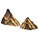 High-end simulated luminous stone atmosphere decoration landscaping ornaments indoor landscape fiberglass rockery floor props
