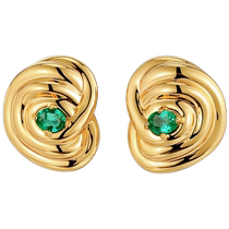 Bai Lan emerald earrings for women spring and summer earrings light luxury niche 2023 new hot style ED4087