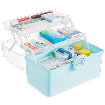 Medicine box home decoration household large-capacity multi-layer medicine box small medicine box medicine box emergency medical storage box 1071