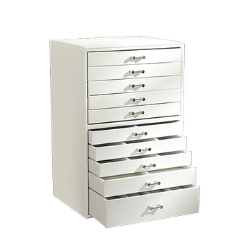 Jewelry box extra large capacity multi-layer leather jewelry storage box