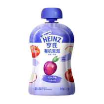 Heinz gift box organic fruit puree single bag apple prune flavor 72g