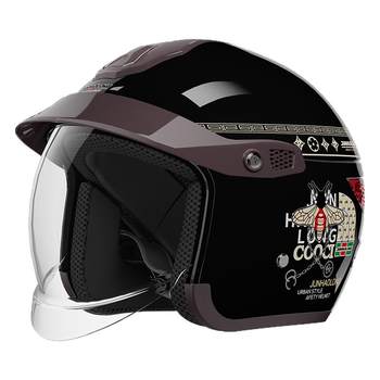 3c certified electric motorcycle helmet for men and women, special rainproof helmet for rainy days, universal winter helmet for all seasons