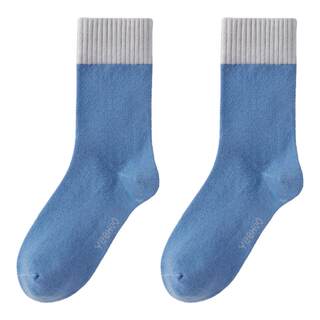英氏男童袜子绵羊毛秋冬季加厚儿童无骨中筒袜保暖防臭中大童新款