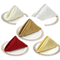 Napkin cloth restaurant hotel special high-end lint-free cup napkin crocheted European-style Western table napkin