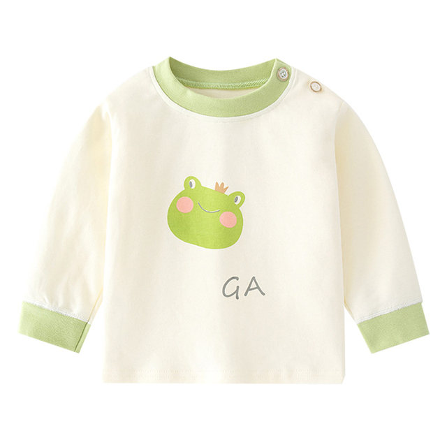 Children's tops autumn clothes pure cotton spring and autumn style men and women
