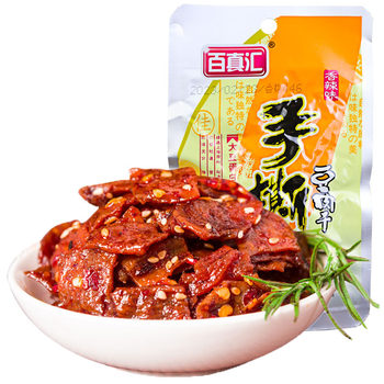 Spicy and Aromatic Vegetarian Tofu Jerky, Hand-Shredded Tofu Skin, Firewood-Dried Tofu Snacks, Specialty Snacks