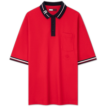 Tommy Hilfiger Collection24 new spring and summer mens embroidered trim loose POLO shirt 35232