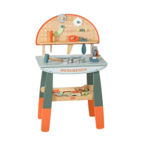 Kindergarten large wooden tool table assembly screwdriver nut childrens play house toys boy birthday gift