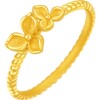 Saturday Blessing Priced Pure Gold Ring Gentle Iris Female Ring Garden Dream Series Holiday Gift