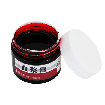 ແຕ່ງໜ້າ Halloween props plasma fake blood horror makeup cos solid artificial plasma clean easy-to-clean vampire cream