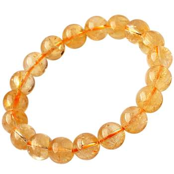 Citrine bracelet for women, agate, chalcedony jade, jade single loose bead necklace, pendant, east china sea crystal bracelet