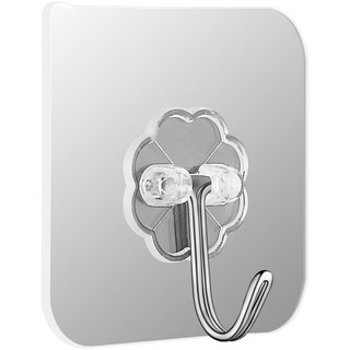Strong hook, transparent, traceless adhesive hook, wall-mounted, load-bearing hook, no punching hook, bathroom universal kitchen