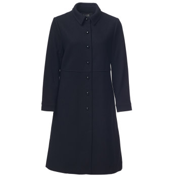 Beteru High-End Women's Wool Coat, New Winter Slim-Fit Mid-Length Coat, Authentic from the Store Yj