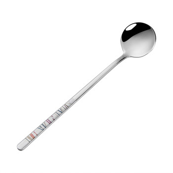 Yuesheng 304 stainless steel long handle western dining spoon