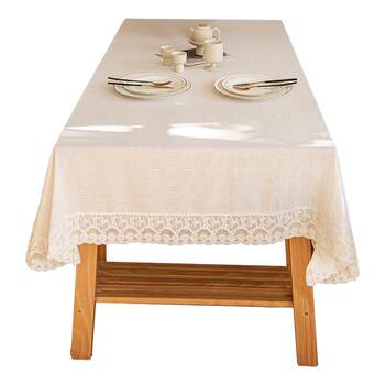 Douman home french lace embroidered lace dining table cloth Douman home french lace embroidered lace dining table cloth