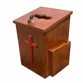 Solid wood new church donation box donation box supports mass customization