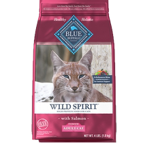 (Self-operated) BlueBuffalo Wild Elf full price indoor adult cat food containing salmon 1 8kg bag