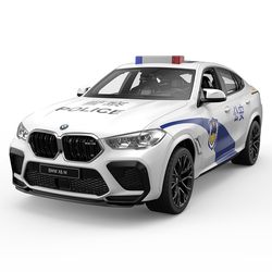 Xinghui BMW X6M police car remote control car electric sound and light drift off-road large police car model boy toy