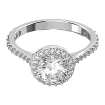 (Chinese Valentines Day gift) Swarovski Una personalized ring womens jewelry light luxury niche high-end couple