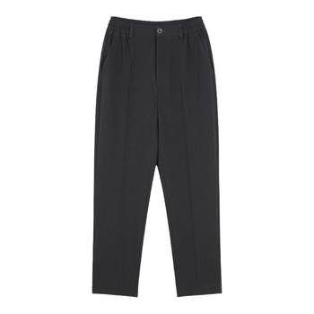 OSENS ສີ່ທາງ elastic TR floral yarn business casual pants elastic waist three-dimensional cut straight suit pants for men