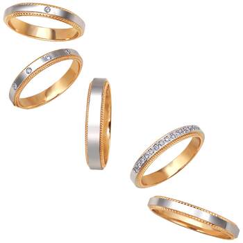 Chow sang sang little crown couple ring